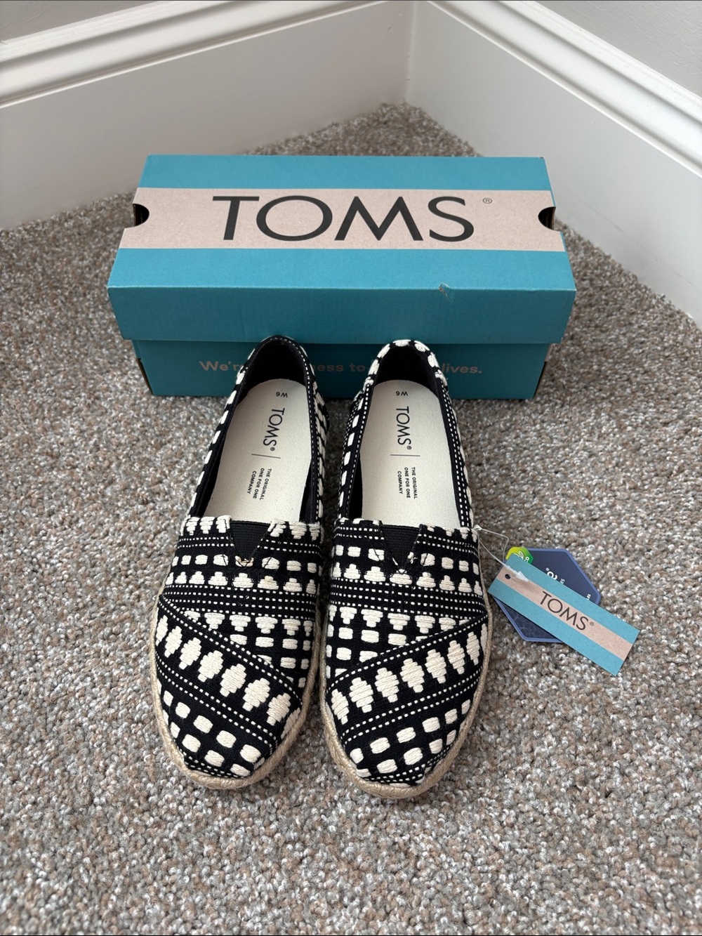 NWT TOMS Alpargata Rope Shoes